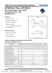 DF005S-G datasheet pdf Comchip Technology