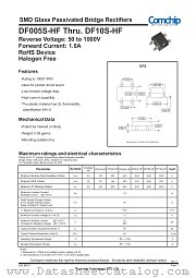 DF005S-HF datasheet pdf Comchip Technology