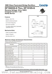DF15005S-G datasheet pdf Comchip Technology