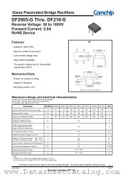 DF2005-G datasheet pdf Comchip Technology