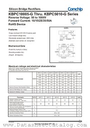 KBPC10005-G datasheet pdf Comchip Technology