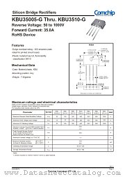 KBU3510-G datasheet pdf Comchip Technology
