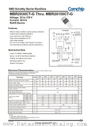 MBR2030CT-G datasheet pdf Comchip Technology