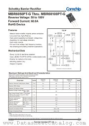 MBR6050PT-G datasheet pdf Comchip Technology