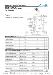 MJE2955-G datasheet pdf Comchip Technology