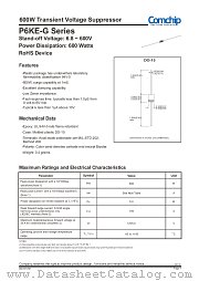 P6KE16CA-G datasheet pdf Comchip Technology