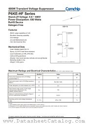 P6KE380CA-HF datasheet pdf Comchip Technology