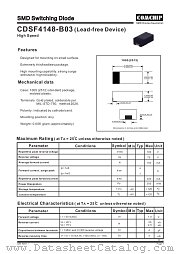 CDSF4148-B03 datasheet pdf Comchip Technology
