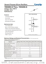 1N5407-G datasheet pdf Comchip Technology