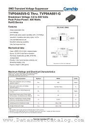 TVP04A750A-G datasheet pdf Comchip Technology