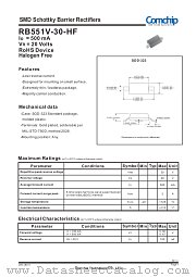 RB551V-30-HF datasheet pdf Comchip Technology