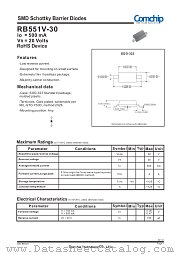 RB551V-30 datasheet pdf Comchip Technology