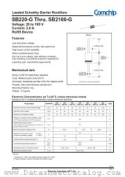 SB220-G datasheet pdf Comchip Technology