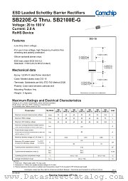 SB220E-G datasheet pdf Comchip Technology