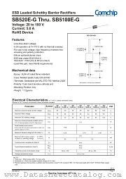 SB520E-G datasheet pdf Comchip Technology