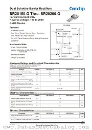SR20150-G datasheet pdf Comchip Technology