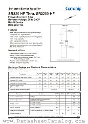 SR320-HF datasheet pdf Comchip Technology