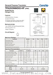 TPA2029NND03-HF datasheet pdf Comchip Technology