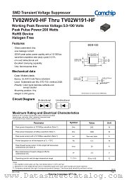 TV02W190B-HF datasheet pdf Comchip Technology