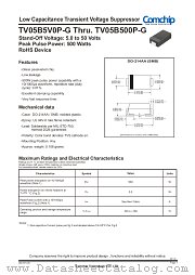 TV05B260P-G datasheet pdf Comchip Technology