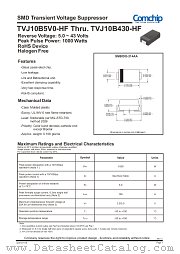 TVJ10B6V5JB-HF datasheet pdf Comchip Technology
