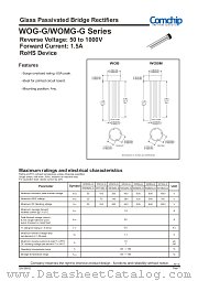 W01G-G datasheet pdf Comchip Technology