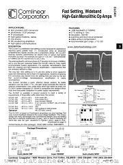 CLC401AJE datasheet pdf Comlinear Corporation
