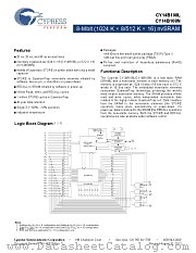 CY14B108L-ZS45XI datasheet pdf Cypress