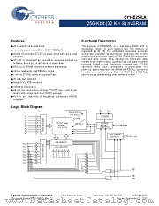 CY14E256LA-SZ25XI datasheet pdf Cypress