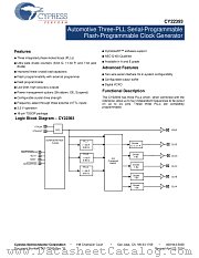 CY22393FXET datasheet pdf Cypress