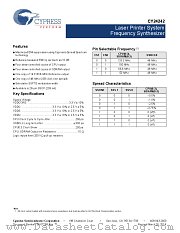 CY24242OXCT datasheet pdf Cypress