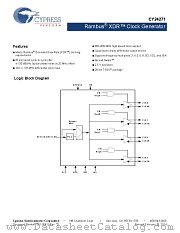 CY24271ZXCT datasheet pdf Cypress