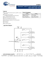 CY24272ZXC datasheet pdf Cypress