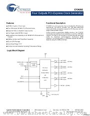 CY24292LFXCT datasheet pdf Cypress