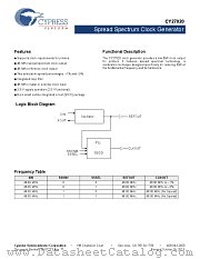 CY27020SXCT datasheet pdf Cypress