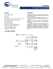 CY2DP814ZXCT datasheet pdf Cypress