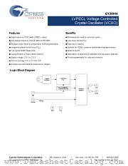 CY2V014FLXIT datasheet pdf Cypress