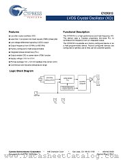 CY2X013LXI125T datasheet pdf Cypress