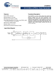 CY2XP311ZXI datasheet pdf Cypress
