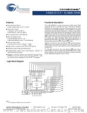 CY62148EV30LL-45BVXIT datasheet pdf Cypress