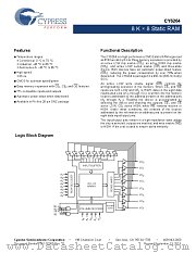 CY6264-70SNXC datasheet pdf Cypress