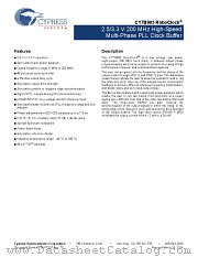 CY7B995AXIT datasheet pdf Cypress