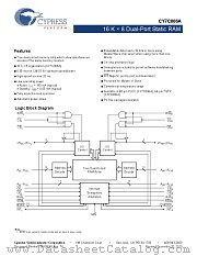 CY7C006A-20AXC datasheet pdf Cypress