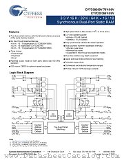 CY7C09369V-9AXC datasheet pdf Cypress
