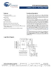 CY7C1011CV33-10BAJXE datasheet pdf Cypress