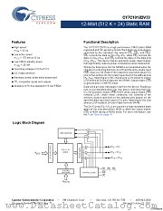CY7C1012DV33-10BGXI datasheet pdf Cypress