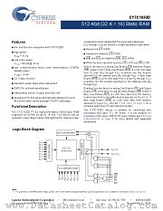 CY7C1020D-10ZSXIT datasheet pdf Cypress