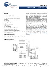 CY7C1021D-10VXIT datasheet pdf Cypress