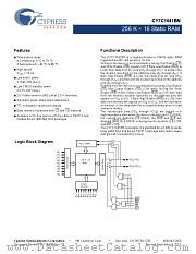 CY7C1041BNL-15ZXCT datasheet pdf Cypress