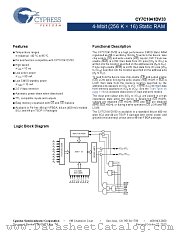 CY7C1041DV33-10ZSXI datasheet pdf Cypress